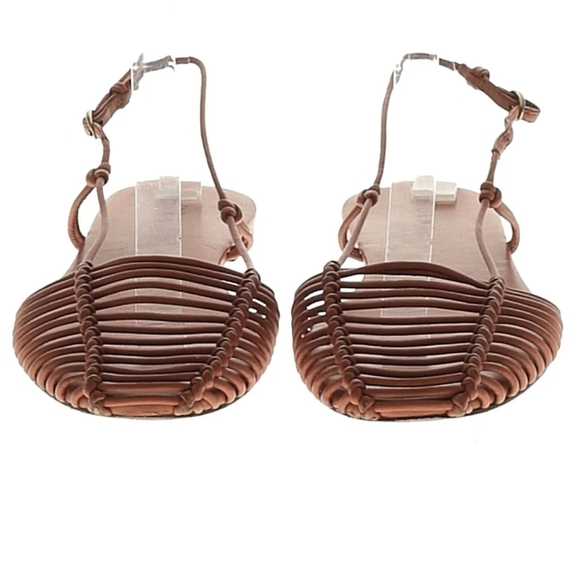 Doen Boho Strappy Sandal Brown with Buckle Size 8 - Picture 2 of 10